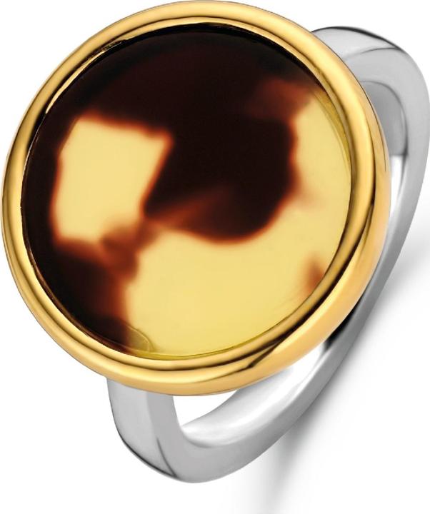 Produktbild Ti Sento Milano Ring Schildpatt bicolor gelbvergoldet 12208TU (56, 925 Silber)
