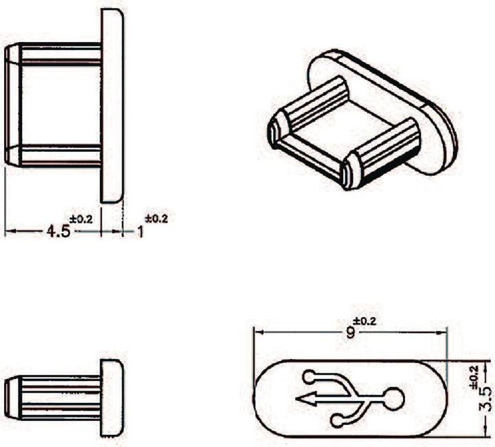 Produktbild Delock USB-Micro-B Port Staubschutz,10Stück