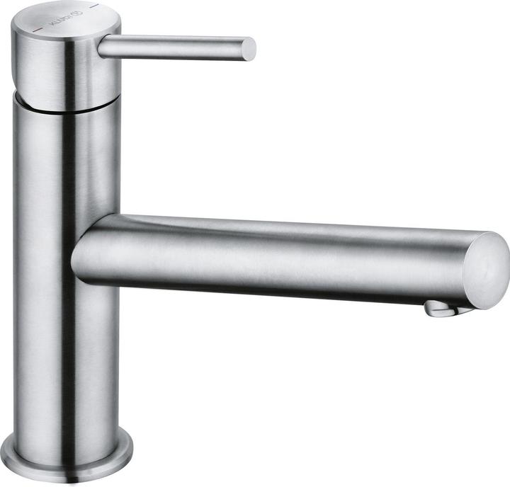 Kludi Steel Robinet de cuisine (robinet) résistant à la pression, robinet pivotant Acier inoxydable