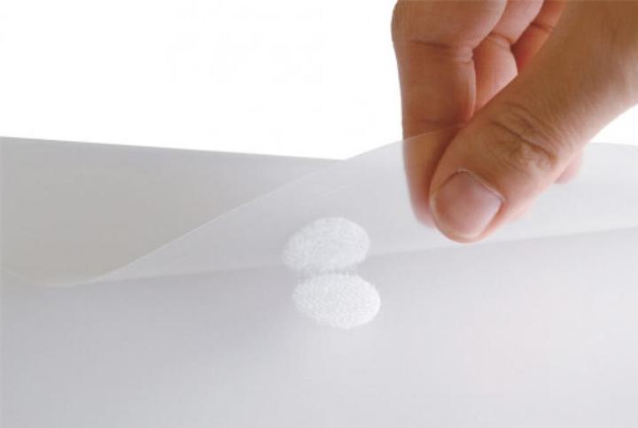Actual product image Elba Leaflet sleeve with expansion folds, DIN A4, PP, 0.2 mm grained, transparent, open right, with (A4, 10 x)