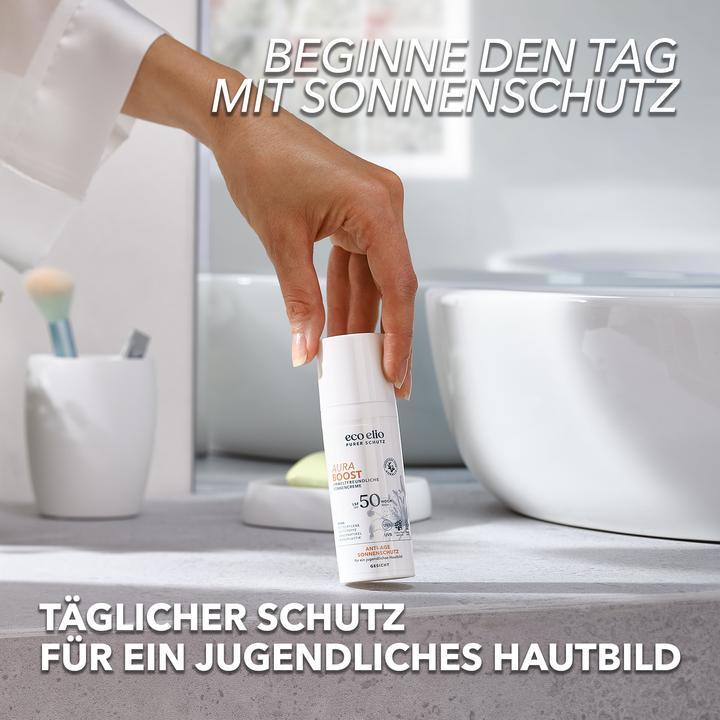 Produktbild Eco Elio Aura Boost (Sonnencreme, SPF 50, 50 ml, 94 g)