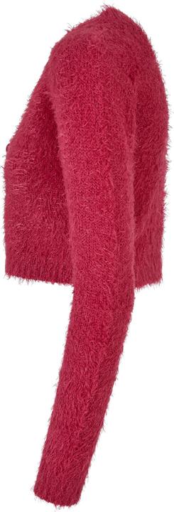 Actual product image Urban Classics Ladies Tied Cropped Feather Cardigan - 117653 (XL)