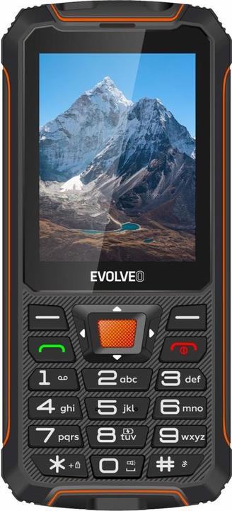 Immagine prodotto Evolveo StrongPhone Z6, vodot??sn?? odoln? Telefono Dual SIM,??erno-oran??ov?? (2.80", 2 Mpx, 2G)