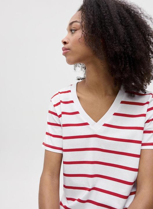 Produktbild JJXX Jxannie Reg Vneck Stripe Ss Tee Jrs Sn (S)