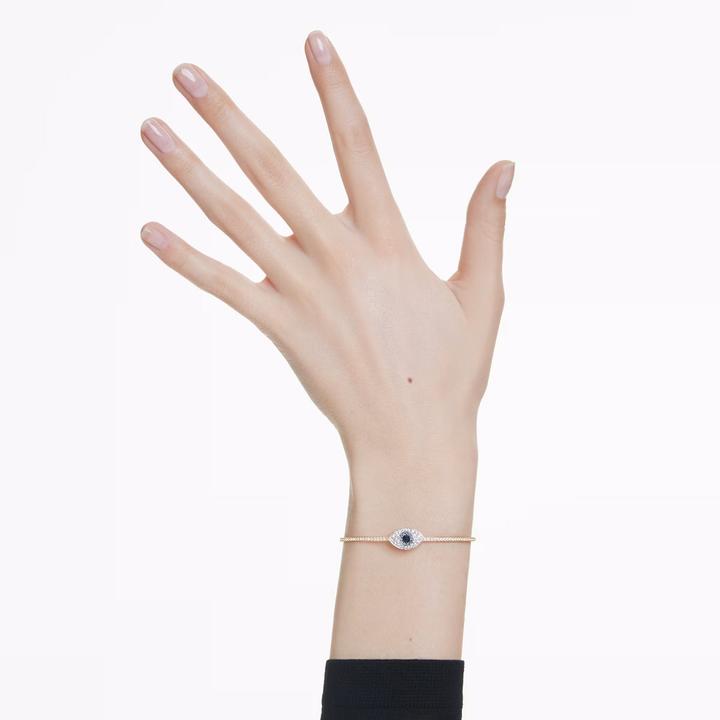 Image du produit Swarovski Symbolica Bracelet-jonc mauvais oeil bleu or (17 cm, Métal Swarovski)