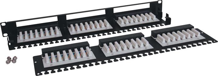 Produktbild Eaton 48-Port 1U Rack-Mount Cat6/Cat5 High Density 110 Patch Panel 568B RJ45 Ethernet TAA