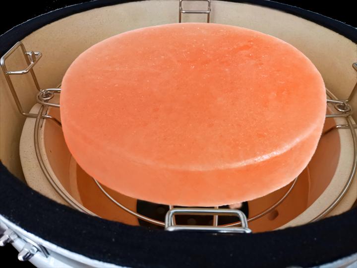 Image du produit BBQ Master Bloc de sel de l'Himalaya rond- Pierre chaude 30 x 5cm