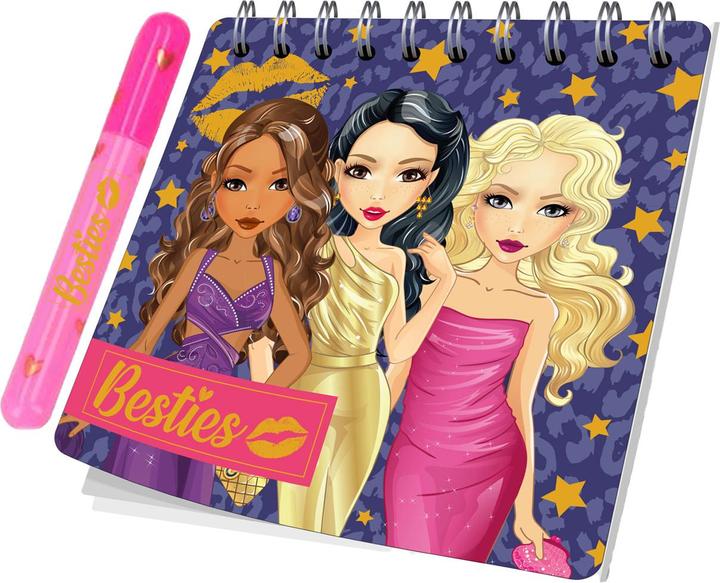 Actual product image Besties Mini notebook with pen (8 x 8 cm)