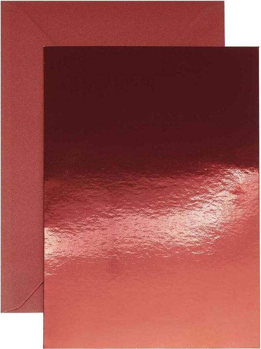 Actual product image Rico Design Mirror cardboard/mother-of-pearl red.300463 (20 x)