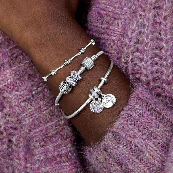 Produktbild Pandora Charm Dazzling Butterfly (Silber 925, Schmuckstein)