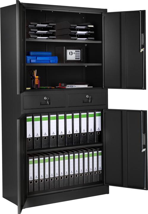 Immagine prodotto tectake Armadio per archiviazione (80 x 40 x 180 cm)