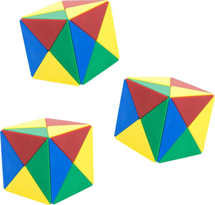 Actual product image Betzold Magnetic cube from 24 colored tetrahedrons