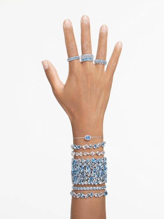 Image du produit Swarovski Bracelet Gema Différentes coupes Bleu (Métal Swarovski)