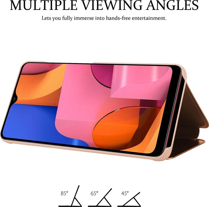 Productafbeelding Cadorabo Boek Smart View Spiegelhoes (Samsung Galaxy A20)