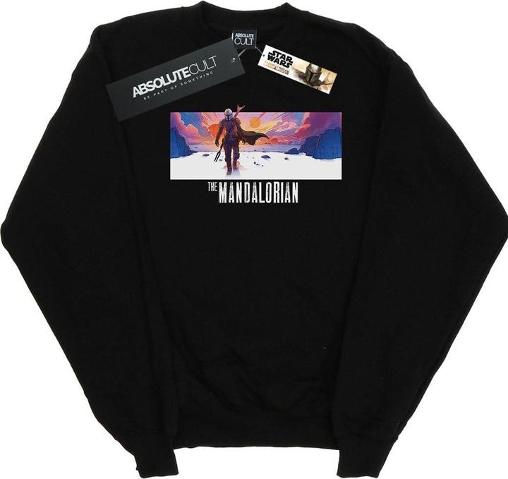Actual product image Star Wars Boys The Mandalorian Landscape Sweatshirt (128)