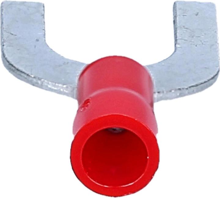 Immagine prodotto Kalitec 100 GKSRU6 capicorda a forcella 0,5-1,5mm² I rosso parzialmente isolato I collare in PVC U6