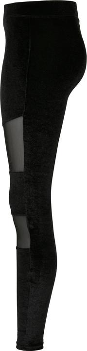 Actual product image Urban Classics Ladies Velvet Tech Mesh Leggings (M)