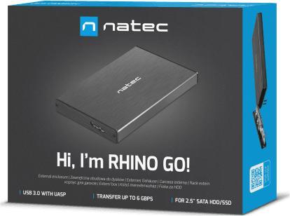 Actual product image Natec NKZ-0941 Storage Drive Enclosure HDD / SSD Enclosure 2.5 Inch (2.5")