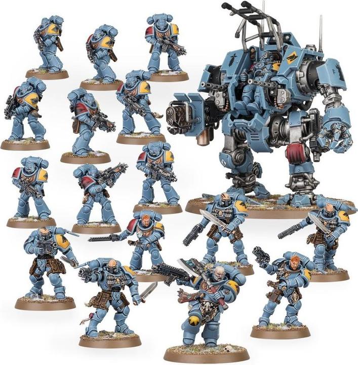 Immagine prodotto Games Workshop Warhammer 40.000 - Pattuglia di combattimento dei Lupi Spaziali (Materiale sintetico)