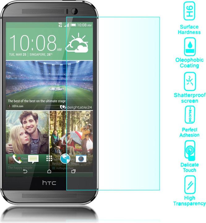 Actual product image Nalia Protective glass (1 Piece, HTC One M8)