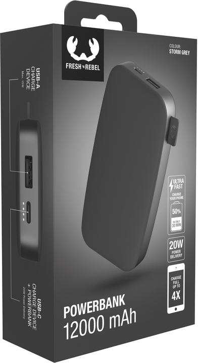 Immagine prodotto Fresh'N Rebel Powerbank (12000 mAh, 20 W, 44400 Wh)