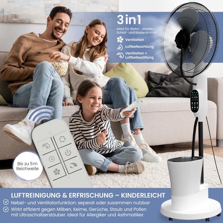 Immagine prodotto Eloneo Standventilator mit Luftbefeuchtung