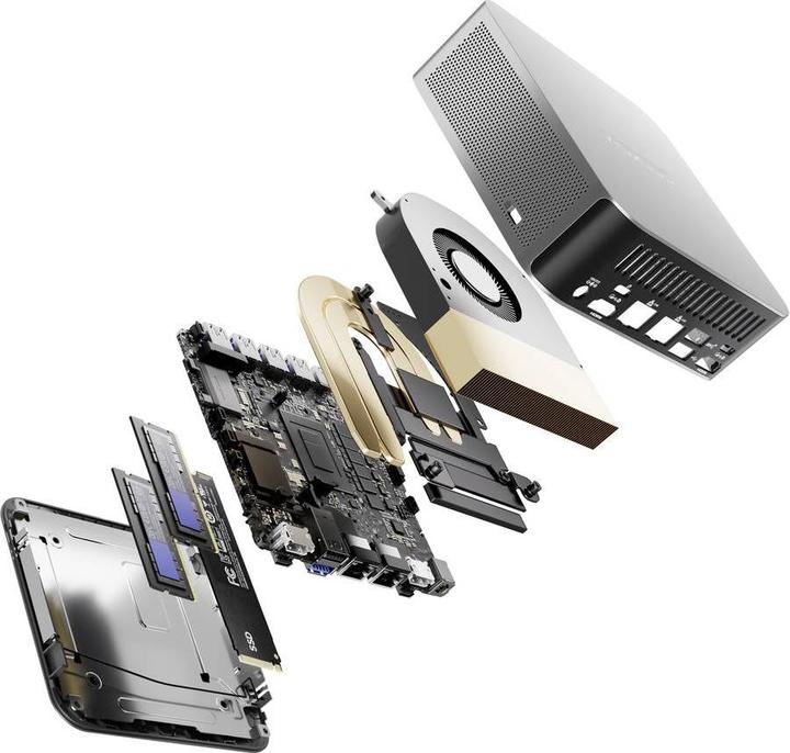 Actual product image Geekom Mini PC A8 Max () AMD Ryzen 7 8845HS 32 GB RAM 1 TB SSD AMD Radeon™ (AMD Ryzen 7 8845HS, 32 GB, 1000 GB, Radeon 780M)