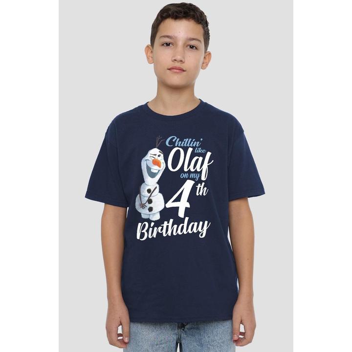 Actual product image Disney Frozen Childrens/Kids Chillin Like Olaf 4th Birthday T-Shirt (104)
