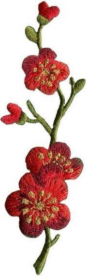 Immagine prodotto Prym Applicazione viticcio di fiore, fiore di ciliegio, rosso (1 x)