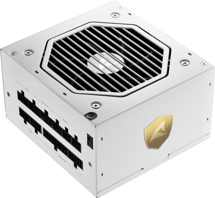 Immagine prodotto Sharkoon Rebel P20 850 White (bianco, 1x connettore 12 pin ad alta potenza, 4x PCIe, gestione dei cavi, 850 (850 W)