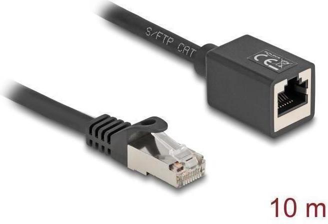 Actual product image Delock Network extension cable RJ45 plug to RJ45 socket (S/FTP, CAT6a, 10 m)