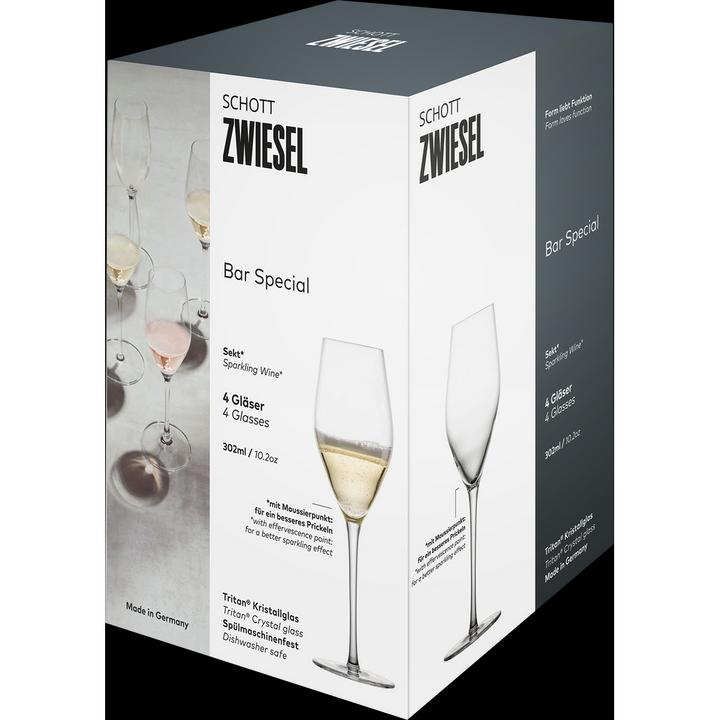 Actual product image Schott Zwiesel Sektglas Bar Special 773 4 Stück (30.20 cl, 4 Glasses, Champagne glasses)