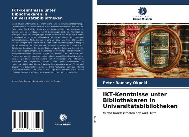 Immagine prodotto IKT-Kenntnisse unter Bibliothekaren in Universitätsbibliotheken (Peter Ramsey Okpeki, 2021)