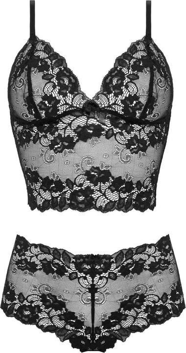 Christine Le Duc Christine Valerie Bralette Set schwarz