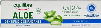 Immagine prodotto Equilibra Pasta dentifricia sbiancante all'aloe gel è sbiancante all'aloe vera 75Ml (75 ml)