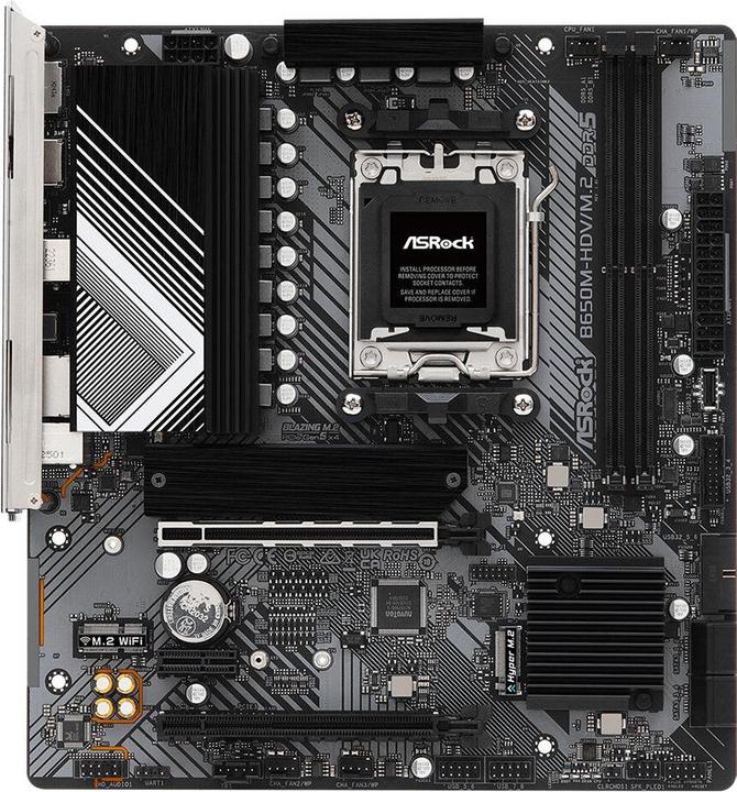 Actual product image AsRock B650M-HDV/M.2 (AM5, AMD B650, mATX)