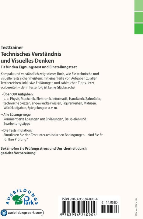 Produktbild Testtrainer Technisches Verständnis und Visuelles Denken (Deutsch, Kurt Guth, Marcus Mery, 2024)