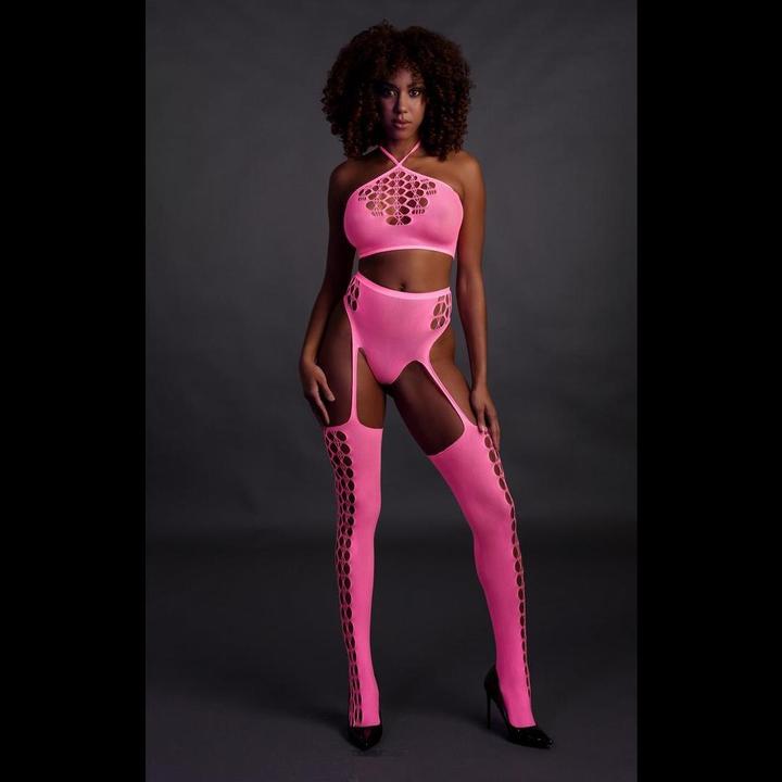 Produktbild Ouch! Two Piece with Crop Top and Stockings (One Size)