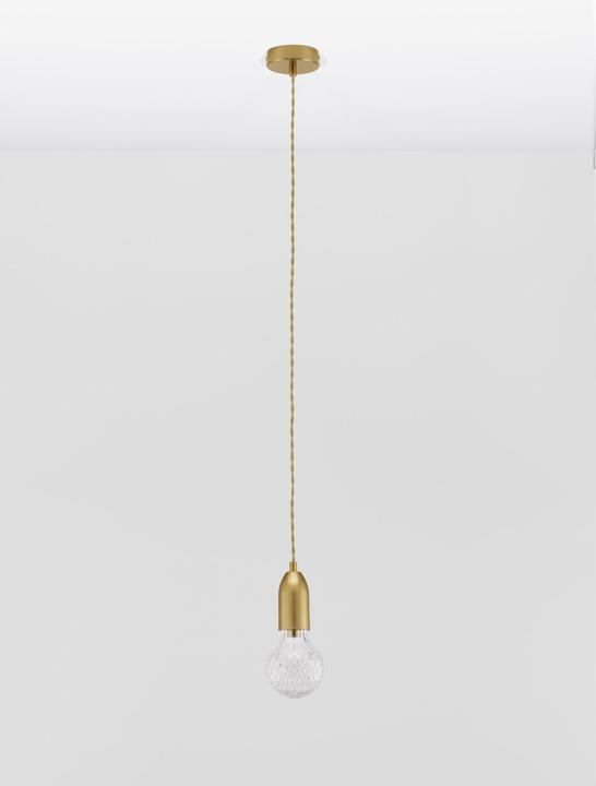Actual product image Nova Luce VEDA pendant light G9 brass 120x9.5cm dimmable 9536412
