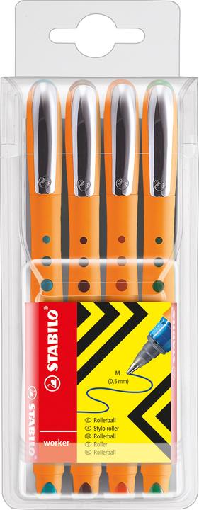 Immagine prodotto STABILO roller worker+ (Verde, Rosso, Blu, Nero, 4 x)