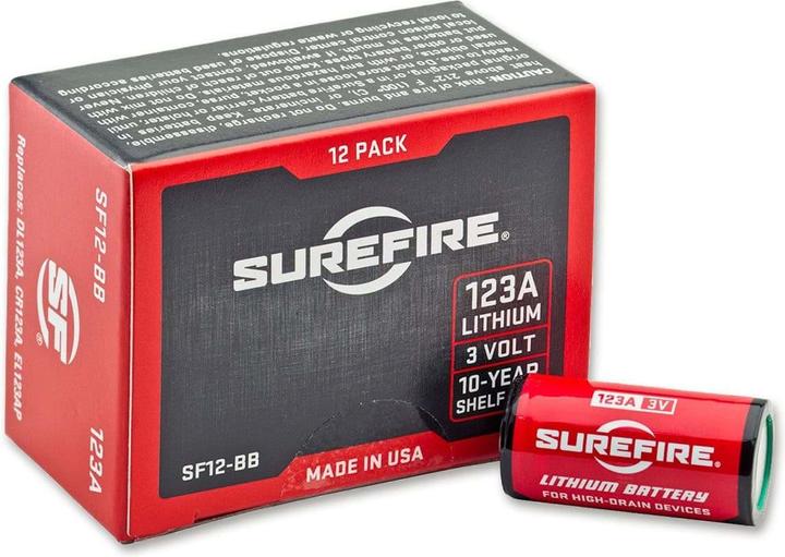 Image du produit SureFire Jeu de piles CR123A 12