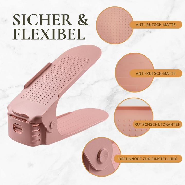 Actual product image Hermex Schuhstapler Schuhhalter Schuhschrank Schuhregal Schuhhalterung Schuh-Organizer