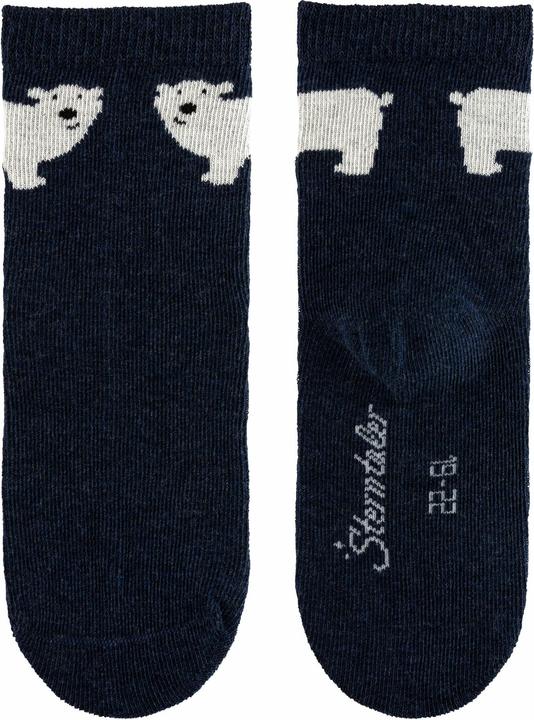 Image du produit Sterntaler Lot de 3 chaussettes Ours polaire Bleu encre Mélange Gr. 30 (Lot de 3, 30)