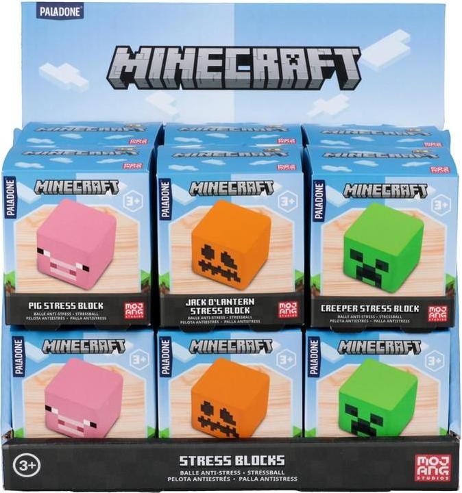 Produktbild Paladone Products Minecraft Stress Blocks CDU 12