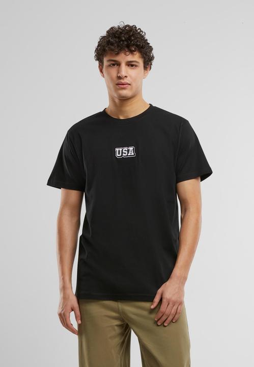 Actual product image Mister Tee MisterTee USA College Wording Patch Tee - 179701 (L)