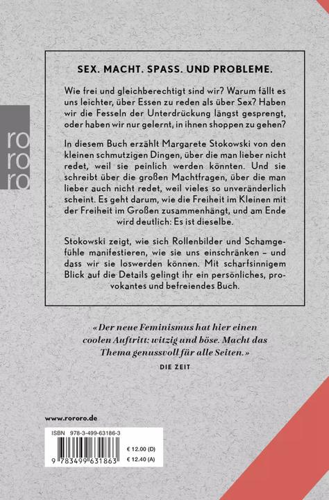 Actual product image Untenrum frei (German, Margarete Stokowski, 2018)