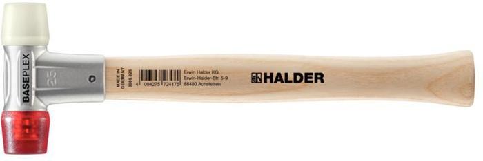 Actual product image Halder BASEPLEX soft-face hammer (215 g)