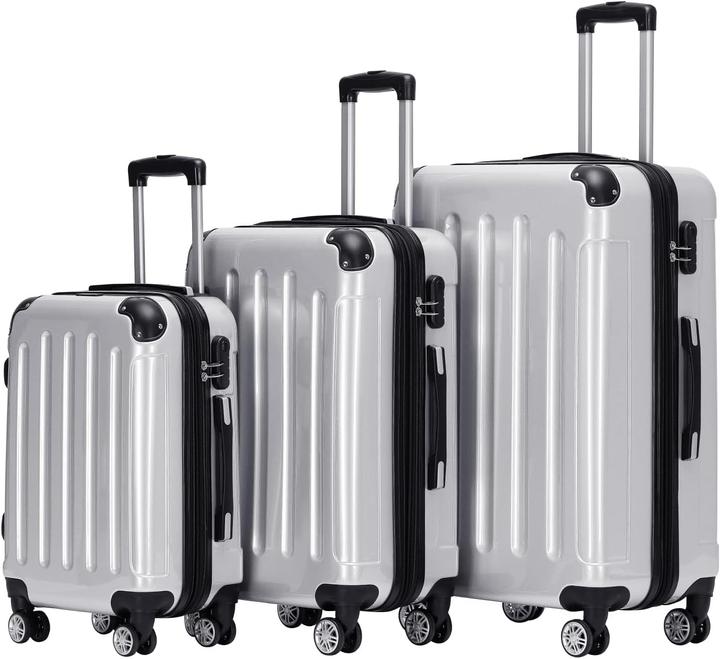 Image du produit Beibye 3-tlg. Hartschalenkoffer-Set (Bagage à main (jusqu'à 50l), M (50 - 90l), XL (à partir de 115l))