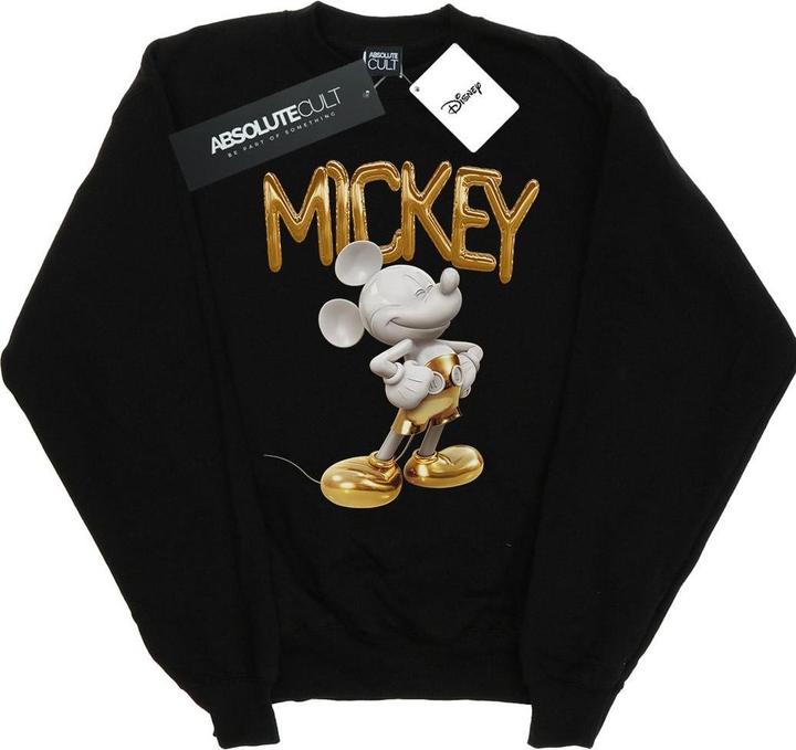 Actual product image Disney Boys Mickey Mouse Gold Statue Sweatshirt (128)