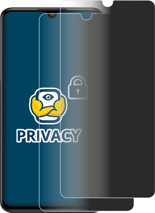 Productafbeelding BROTECT Anti-spionnetje privacyfolie Beschermfolie tegen blauw licht (2 Stuk, Huawei P30 Lite)